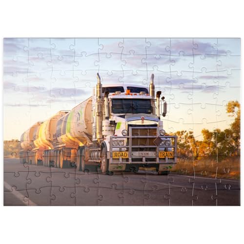 MyPuzzle Road Train - Premium 100 Teile Puzzle - MyPuzzle Sonderkollektion von Æpyornis von MyPuzzle.com