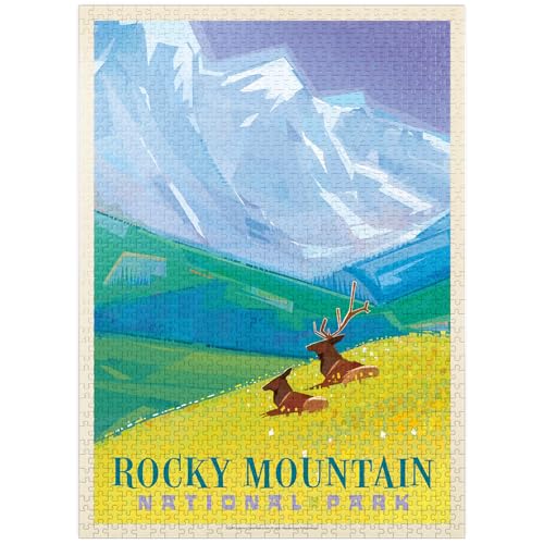 MyPuzzle Rocky Mountain National Park (Mod Design) - Premium 1000 Teile Puzzle für Erwachsene von MyPuzzle.com