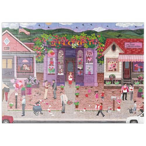 MyPuzzle Romantische Kleinstadt – Valentinstagszauber in der Blumenstraße - Premium 100 Teile Puzzle - MyPuzzle Sonderkollektion von Puzzle Galaxy MyPuzzle Romantische Kleinstadt – Valentinstagszauber in der Blumenstraße - Premium 100 Teile Puzzle - MyPuzzle Sonderkollektion von Puzzle Galaxy von MyPuzzle.com