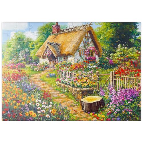 MyPuzzle Romantisches Cottage mit blühendem Garten - Premium 100 Teile Puzzle - MyPuzzle Sonderkollektion von Puzzle Galaxy MyPuzzle Romantisches Cottage mit blühendem Garten - Premium 100 Teile Puzzle - MyPuzzle Sonderkollektion von Puzzle Galaxy von MyPuzzle.com