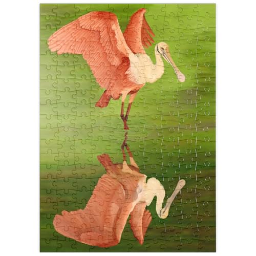 MyPuzzle Rosalöffler mit Spiegelreflexion - Premium 200 Teile Puzzle - MyPuzzle Sonderkollektion von Puzzle Galaxy MyPuzzle Rosalöffler mit Spiegelreflexion - Premium 200 Teile Puzzle - MyPuzzle Sonderkollektion von Puzzle Galaxy von MyPuzzle.com
