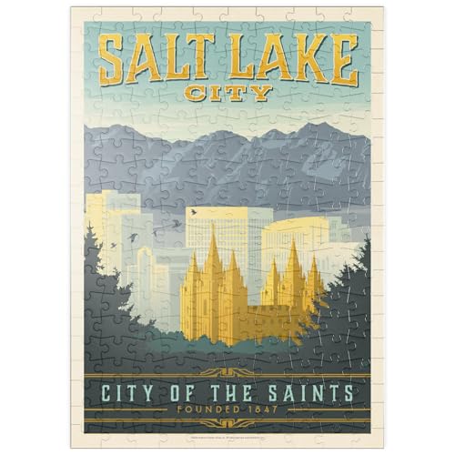 MyPuzzle Salt Lake City, Utah, Vintage Poster - Premium 200 Teile Puzzle - MyPuzzle Sonderkollektion von Anderson Design Group MyPuzzle Salt Lake City, Utah, Vintage Poster - Premium 200 Teile Puzzle - MyPuzzle Sonderkollektion von Anderson Design Group von MyPuzzle.com