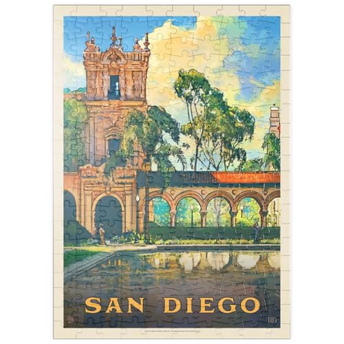 MyPuzzle San Diego, CA: Balboa Park, Vintage Poster - Premium 200 Teile Puzzle - MyPuzzle Sonderkollektion von Anderson Design Group von MyPuzzle.com