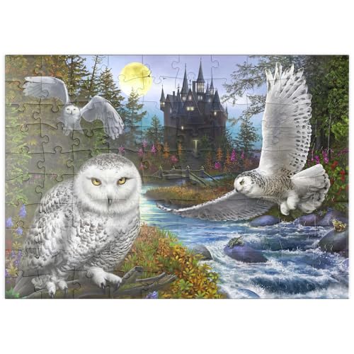 MyPuzzle Schnee-Eulen und das Mondschloss - Premium 100 Teile Puzzle - MyPuzzle Sonderkollektion von Puzzle Galaxy MyPuzzle Schnee-Eulen und das Mondschloss - Premium 100 Teile Puzzle - MyPuzzle Sonderkollektion von Puzzle Galaxy von MyPuzzle.com