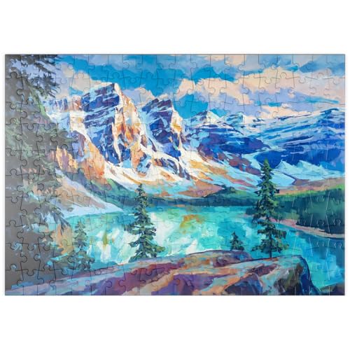 MyPuzzle Schneebedeckte Gipfel über dem Smaragdsee - Premium 200 Teile Puzzle - MyPuzzle Sonderkollektion von Puzzle Galaxy MyPuzzle Schneebedeckte Gipfel über dem Smaragdsee - Premium 200 Teile Puzzle - MyPuzzle Sonderkollektion von Puzzle Galaxy von MyPuzzle.com