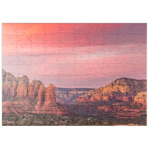 MyPuzzle Sedona Red Rocks im Abendrot - Premium 100 Teile Puzzle - MyPuzzle Sonderkollektion von Puzzle Galaxy von MyPuzzle.com