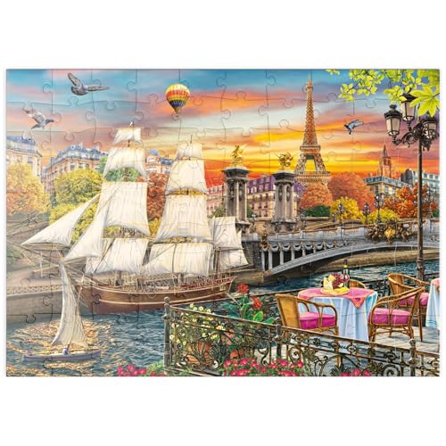 MyPuzzle Segelschiff und Heißluftballons: Pariser Brücke und Eiffelturm im Abendglanz - Premium 100 Teile Puzzle - MyPuzzle Sonderkollektion von Puzzle Galaxy MyPuzzle Segelschiff und Heißluftballons: Pariser Brücke und Eiffelturm im Abendglanz - Premium 100 Teile Puzzle - MyPuzzle Sonderkollektion von Puzzle Galaxy von MyPuzzle.com