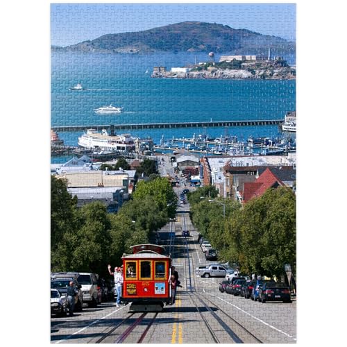 MyPuzzle Seilbahn mit Fisherman's Wharf und Alcatraz Island, San Francisco, Kalifornien - Premium 1000 Teile Puzzle für Erwachsene MyPuzzle Seilbahn mit Fisherman's Wharf und Alcatraz Island, San Francisco, Kalifornien - Premium 1000 Teile Puzzle für Erwachsene von MyPuzzle.com