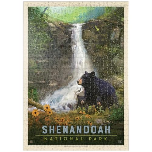 MyPuzzle Shenandoah National Park: Bear Family, Vintage Poster - Premium 1000 Teile Puzzle - MyPuzzle Sonderkollektion von Anderson Design Group MyPuzzle Shenandoah National Park: Bear Family, Vintage Poster - Premium 1000 Teile Puzzle - MyPuzzle Sonderkollektion von Anderson Design Group von MyPuzzle.com