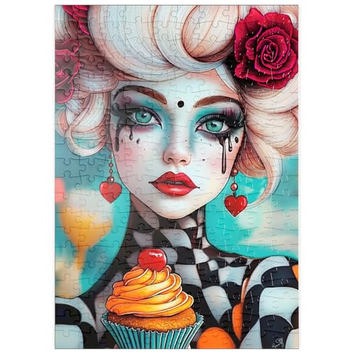 MyPuzzle Skurrile Frau mit Cupcake und surrealem Make-up - Premium 200 Teile Puzzle - MyPuzzle Sonderkollektion von Puzzle Galaxy MyPuzzle Skurrile Frau mit Cupcake und surrealem Make-up - Premium 200 Teile Puzzle - MyPuzzle Sonderkollektion von Puzzle Galaxy von MyPuzzle.com