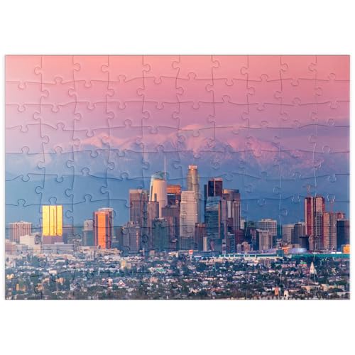 MyPuzzle Skyline von Los Angeles bei Sonnenuntergang mit schneebedeckten Bergen - Premium 100 Teile Puzzle - MyPuzzle Sonderkollektion von Puzzle Galaxy MyPuzzle Skyline von Los Angeles bei Sonnenuntergang mit schneebedeckten Bergen - Premium 100 Teile Puzzle - MyPuzzle Sonderkollektion von Puzzle Galaxy von MyPuzzle.com
