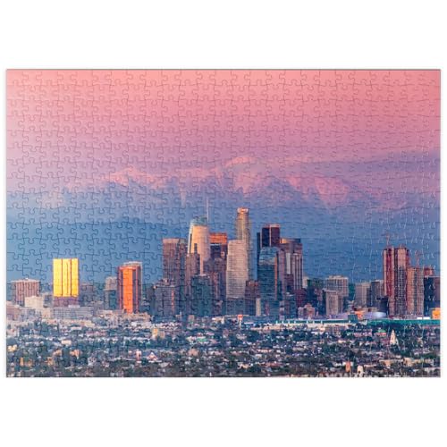 MyPuzzle Skyline von Los Angeles bei Sonnenuntergang mit schneebedeckten Bergen - Premium 500 Teile Puzzle - MyPuzzle Sonderkollektion von Puzzle Galaxy MyPuzzle Skyline von Los Angeles bei Sonnenuntergang mit schneebedeckten Bergen - Premium 500 Teile Puzzle - MyPuzzle Sonderkollektion von Puzzle Galaxy von MyPuzzle.com