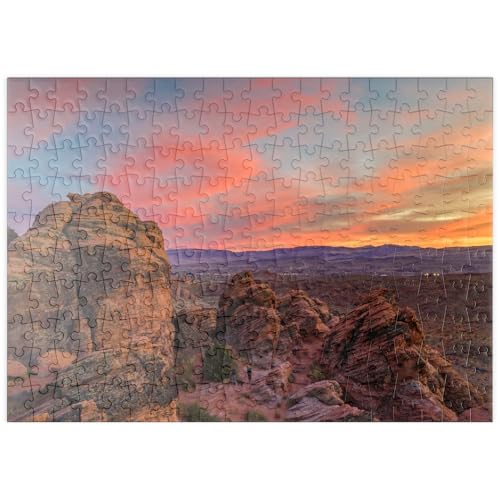 MyPuzzle Snow Canyon Red Rocks bei Sonnenuntergang, Utah - Premium 200 Teile Puzzle - MyPuzzle Sonderkollektion von Puzzle Galaxy von MyPuzzle.com