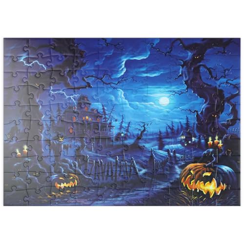 MyPuzzle Spukhaus im Vollmondlicht - Premium 100 Teile Puzzle - MyPuzzle Sonderkollektion von Puzzle Galaxy MyPuzzle Spukhaus im Vollmondlicht - Premium 100 Teile Puzzle - MyPuzzle Sonderkollektion von Puzzle Galaxy von MyPuzzle.com