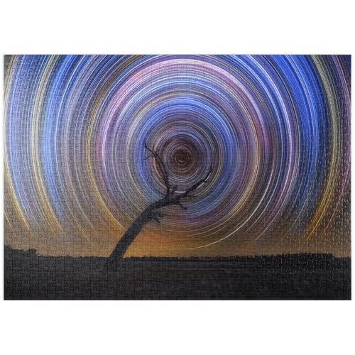 MyPuzzle Star Trail Spiral Over Lone Outback Tree - Premium 1000 Teile Puzzle - MyPuzzle Sonderkollektion von Puzzle Galaxy MyPuzzle Star Trail Spiral Over Lone Outback Tree - Premium 1000 Teile Puzzle - MyPuzzle Sonderkollektion von Puzzle Galaxy von MyPuzzle.com