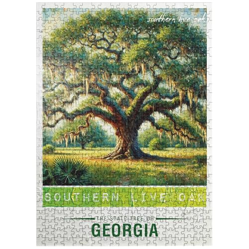 MyPuzzle State Trees Series Georgia, Southern Live Oak - Premium 500 Teile Puzzle für Erwachsene MyPuzzle State Trees Series Georgia, Southern Live Oak - Premium 500 Teile Puzzle für Erwachsene von MyPuzzle.com