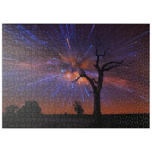 MyPuzzle Strahlender Sternenhimmel über einem einsamen Baum bei Nacht - Premium 500 Teile Puzzle - MyPuzzle Sonderkollektion von Puzzle Galaxy MyPuzzle Strahlender Sternenhimmel über einem einsamen Baum bei Nacht - Premium 500 Teile Puzzle - MyPuzzle Sonderkollektion von Puzzle Galaxy von MyPuzzle.com