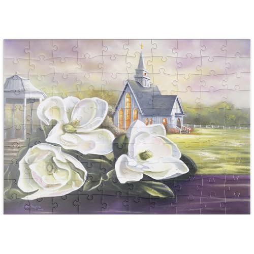 MyPuzzle Südliche Magnolienblüten und Landkapelle - Premium 100 Teile Puzzle - MyPuzzle Sonderkollektion von Puzzle Galaxy MyPuzzle Südliche Magnolienblüten und Landkapelle - Premium 100 Teile Puzzle - MyPuzzle Sonderkollektion von Puzzle Galaxy von MyPuzzle.com