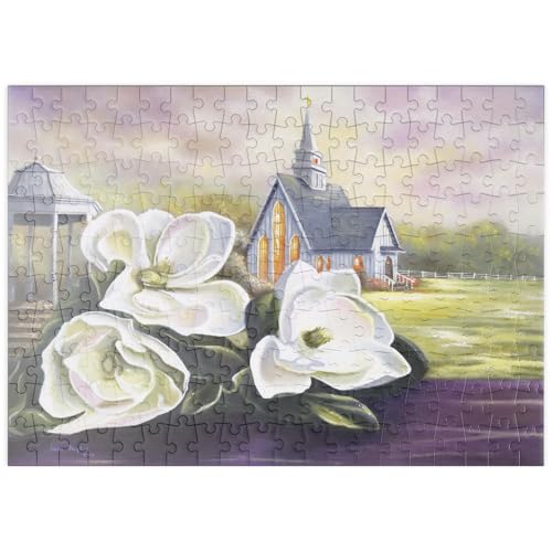 MyPuzzle Südliche Magnolienblüten und Landkapelle - Premium 200 Teile Puzzle - MyPuzzle Sonderkollektion von Puzzle Galaxy MyPuzzle Südliche Magnolienblüten und Landkapelle - Premium 200 Teile Puzzle - MyPuzzle Sonderkollektion von Puzzle Galaxy von MyPuzzle.com