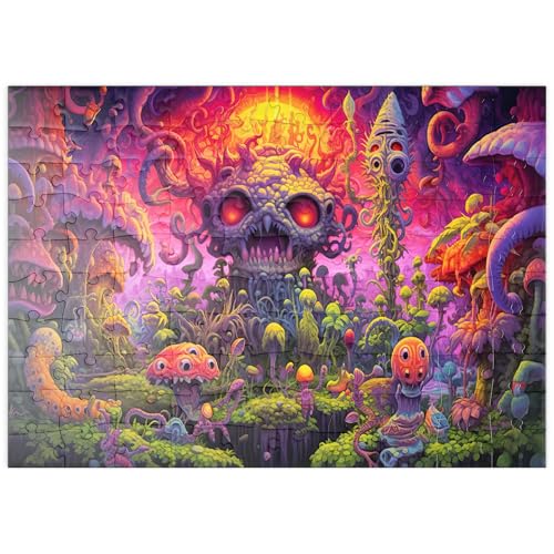 MyPuzzle Surreale Fantasy-Pilzwelt - Premium 100 Teile Puzzle - MyPuzzle Sonderkollektion von Puzzle Galaxy MyPuzzle Surreale Fantasy-Pilzwelt - Premium 100 Teile Puzzle - MyPuzzle Sonderkollektion von Puzzle Galaxy von MyPuzzle.com