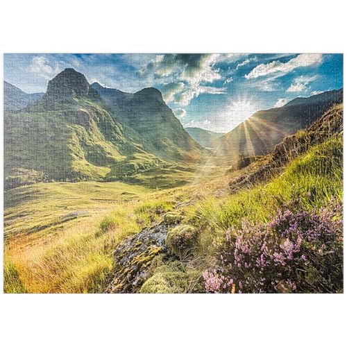 MyPuzzle Talblick unterhalb der Berge von Glencoe, Lochaber, Highlands, Schottland - Premium 1000 Teile Puzzle - MyPuzzle Sonderkollektion von Puzzle Galaxy MyPuzzle Talblick unterhalb der Berge von Glencoe, Lochaber, Highlands, Schottland - Premium 1000 Teile Puzzle - MyPuzzle Sonderkollektion von Puzzle Galaxy von MyPuzzle.com