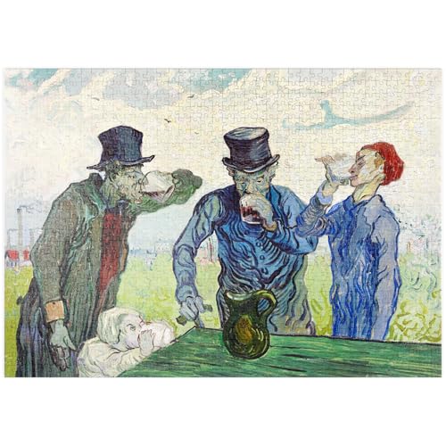 MyPuzzle The Drinkers (1890) by Vincent Van Gogh - Premium 1000 Teile Puzzle - MyPuzzle Sonderkollektion von Æpyornis von MyPuzzle.com