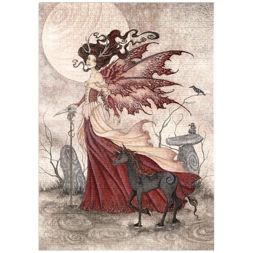 MyPuzzle The Red Queen Fairy - Amy Brown - Premium 1000 Teile Puzzle - MyPuzzle Sonderkollektion von Tate & Co Puzzles MyPuzzle The Red Queen Fairy - Amy Brown - Premium 1000 Teile Puzzle - MyPuzzle Sonderkollektion von Tate & Co Puzzles von MyPuzzle.com