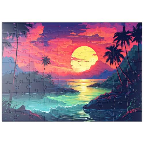 MyPuzzle Tropisches Sonnenuntergangsparadies - Premium 100 Teile Puzzle - MyPuzzle Sonderkollektion von Puzzle Galaxy MyPuzzle Tropisches Sonnenuntergangsparadies - Premium 100 Teile Puzzle - MyPuzzle Sonderkollektion von Puzzle Galaxy von MyPuzzle.com