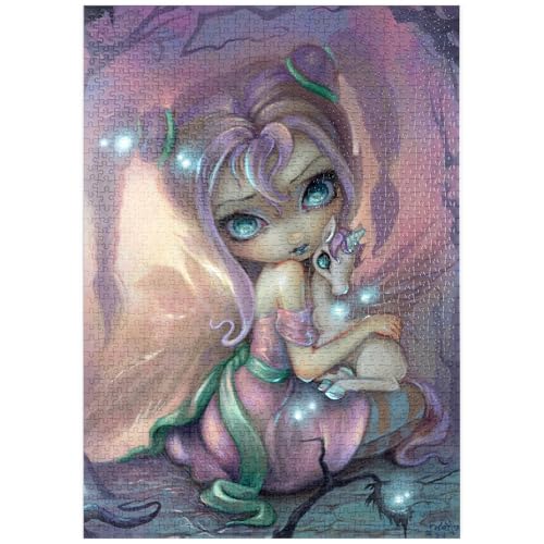 MyPuzzle Unicorn Sunset Fairy - Jasmine Becket-Griffith - Premium 1000 Teile Puzzle - MyPuzzle Sonderkollektion von Tate & Co Puzzles von MyPuzzle.com