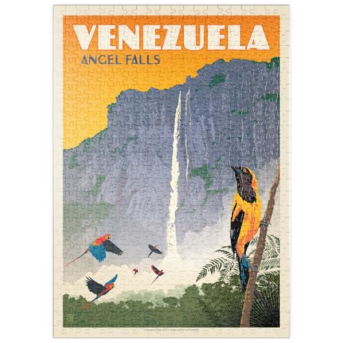 MyPuzzle Venezuela: Angel Falls, Vintage Poster - Premium 500 Teile Puzzle - MyPuzzle Sonderkollektion von Anderson Design Group MyPuzzle Venezuela: Angel Falls, Vintage Poster - Premium 500 Teile Puzzle - MyPuzzle Sonderkollektion von Anderson Design Group von MyPuzzle.com