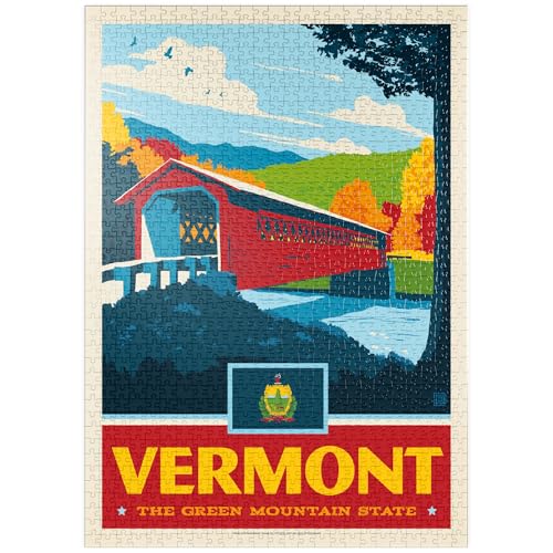 MyPuzzle Vermont: The Green Mountain State - Premium 1000 Teile Puzzle - MyPuzzle Sonderkollektion von Anderson Design Group MyPuzzle Vermont: The Green Mountain State - Premium 1000 Teile Puzzle - MyPuzzle Sonderkollektion von Anderson Design Group von MyPuzzle.com