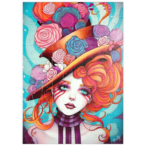 MyPuzzle Verspielter Rosenhut und feuriges Haar-Porträt - Premium 100 Teile Puzzle - MyPuzzle Sonderkollektion von Puzzle Galaxy MyPuzzle Verspielter Rosenhut und feuriges Haar-Porträt - Premium 100 Teile Puzzle - MyPuzzle Sonderkollektion von Puzzle Galaxy von MyPuzzle.com