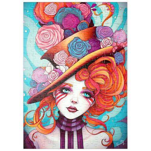MyPuzzle Verspielter Rosenhut und feuriges Haar-Porträt - Premium 200 Teile Puzzle - MyPuzzle Sonderkollektion von Puzzle Galaxy MyPuzzle Verspielter Rosenhut und feuriges Haar-Porträt - Premium 200 Teile Puzzle - MyPuzzle Sonderkollektion von Puzzle Galaxy von MyPuzzle.com