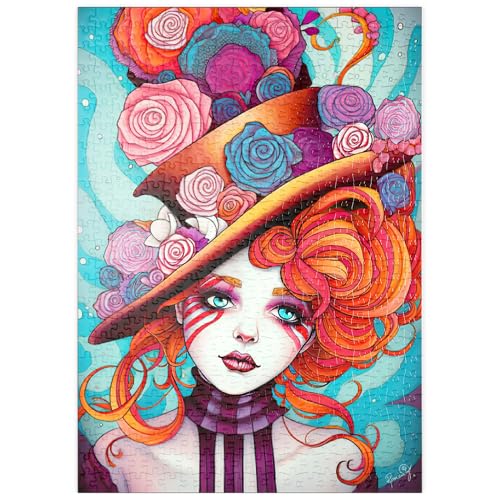 MyPuzzle Verspielter Rosenhut und feuriges Haar-Porträt - Premium 500 Teile Puzzle - MyPuzzle Sonderkollektion von Puzzle Galaxy MyPuzzle Verspielter Rosenhut und feuriges Haar-Porträt - Premium 500 Teile Puzzle - MyPuzzle Sonderkollektion von Puzzle Galaxy von MyPuzzle.com