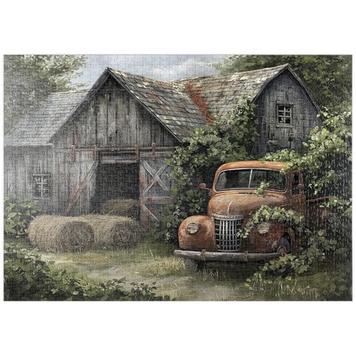 MyPuzzle Verwitterte Scheune mit klassischem rostigem Lastwagen - Premium 1000 Teile Puzzle - MyPuzzle Sonderkollektion von Puzzle Galaxy MyPuzzle Verwitterte Scheune mit klassischem rostigem Lastwagen - Premium 1000 Teile Puzzle - MyPuzzle Sonderkollektion von Puzzle Galaxy von MyPuzzle.com