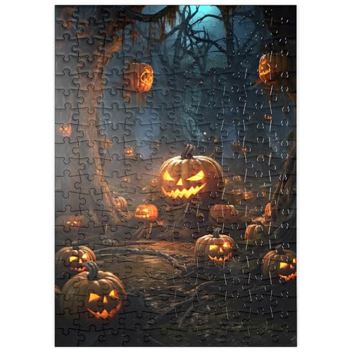 MyPuzzle Verwunschener Kürbiswald bei Nacht - Premium 200 Teile Puzzle - MyPuzzle Sonderkollektion von Puzzle Galaxy von MyPuzzle.com