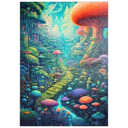 MyPuzzle Verwunschener Pilzwald - Premium 100 Teile Puzzle - MyPuzzle Sonderkollektion von Puzzle Galaxy von MyPuzzle.com