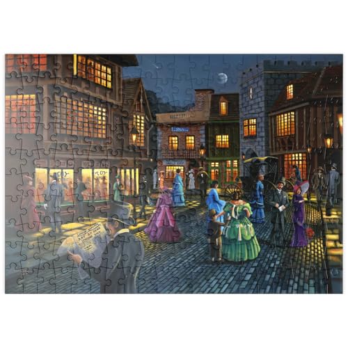 MyPuzzle Viktorianische Straßenszene bei Mondschein - Premium 200 Teile Puzzle - MyPuzzle Sonderkollektion von Puzzle Galaxy MyPuzzle Viktorianische Straßenszene bei Mondschein - Premium 200 Teile Puzzle - MyPuzzle Sonderkollektion von Puzzle Galaxy von MyPuzzle.com