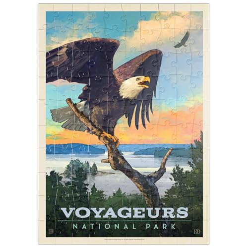 MyPuzzle Voyageurs National Park: Bald Eagle, Vintage Poster - Premium 100 Teile Puzzle - MyPuzzle Sonderkollektion von Anderson Design Group MyPuzzle Voyageurs National Park: Bald Eagle, Vintage Poster - Premium 100 Teile Puzzle - MyPuzzle Sonderkollektion von Anderson Design Group von MyPuzzle.com