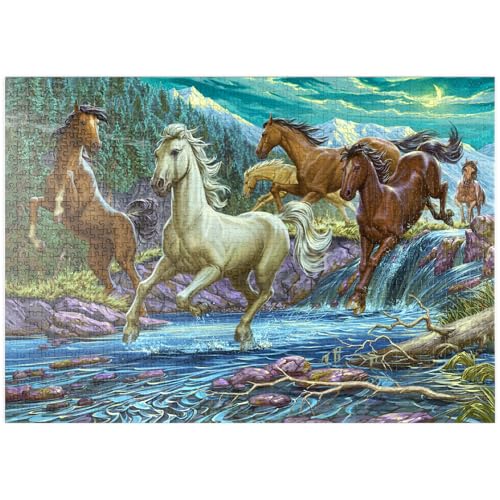 MyPuzzle Wildpferde im Rausch der Freiheit - Premium 1000 Teile Puzzle - MyPuzzle Sonderkollektion von Puzzle Galaxy MyPuzzle Wildpferde im Rausch der Freiheit - Premium 1000 Teile Puzzle - MyPuzzle Sonderkollektion von Puzzle Galaxy von MyPuzzle.com