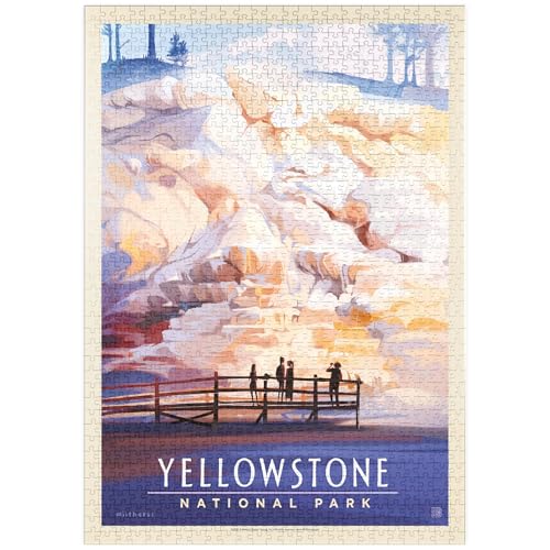 MyPuzzle Yellowstone National Park: Mammoth Hot Springs Terraces, Vintage Poster - Premium 1000 Teile Puzzle - MyPuzzle Sonderkollektion von Anderson Design Group MyPuzzle Yellowstone National Park: Mammoth Hot Springs Terraces, Vintage Poster - Premium 1000 Teile Puzzle - MyPuzzle Sonderkollektion von Anderson Design Group von MyPuzzle.com