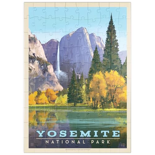 MyPuzzle Yosemite National Park: Golden Vista, Vintage Poster - Premium 100 Teile Puzzle - MyPuzzle Sonderkollektion von Anderson Design Group von MyPuzzle.com