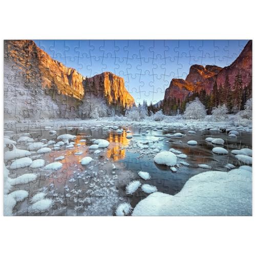 MyPuzzle Yosemite-Sonnenaufgang im Winter mit schneebedecktem Fluss - Premium 200 Teile Puzzle - MyPuzzle Sonderkollektion von Puzzle Galaxy MyPuzzle Yosemite-Sonnenaufgang im Winter mit schneebedecktem Fluss - Premium 200 Teile Puzzle - MyPuzzle Sonderkollektion von Puzzle Galaxy von MyPuzzle.com