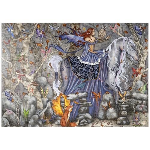 MyPuzzle Zauberwald-Fee - Amy Brown - Premium 1000 Teile Puzzle - MyPuzzle Sonderkollektion von Tate & Co Puzzles von MyPuzzle.com