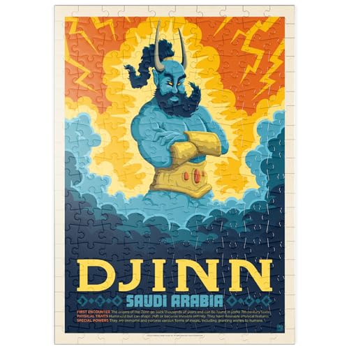 Mythical Creatures: Djinn (Saudi-Arabien), Vintage Poster - Premium 200 Teile Puzzle - MyPuzzle Sonderkollektion von Anderson Design Group von MyPuzzle.com