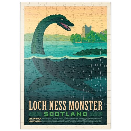 Mythical Creatures: Loch Ness Monster, Vintage Poster - Premium 200 Teile Puzzle - MyPuzzle Sonderkollektion von Anderson Design Group von MyPuzzle.com
