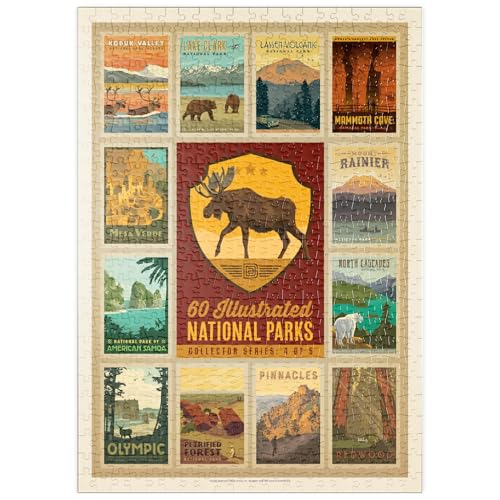 MyPuzzle National Parks Collector Series - Edition 4, Vintage Poster - Premium 500 Teile Puzzle - MyPuzzle Sonderkollektion von Anderson Design Group MyPuzzle National Parks Collector Series - Edition 4, Vintage Poster - Premium 500 Teile Puzzle - MyPuzzle Sonderkollektion von Anderson Design Group von MyPuzzle.com