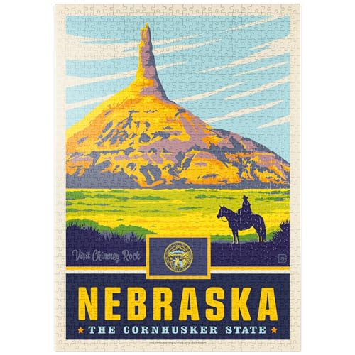 Nebraska: The Cornhusker State - Premium 1000 Teile Puzzle - MyPuzzle Sonderkollektion von Anderson Design Group von MyPuzzle.com