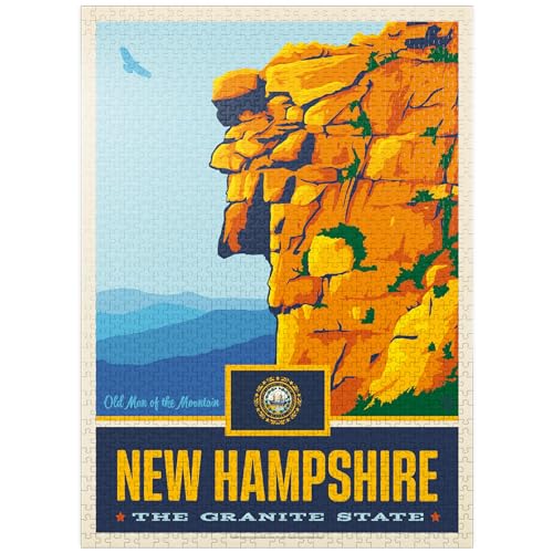 New Hampshire The Granite State - Premium 1000 Teile Puzzle für Erwachsene von MyPuzzle.com