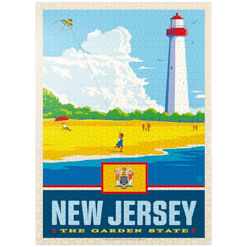 New Jersey - The Garden State - Premium 1000 Teile Puzzle für Erwachsene von MyPuzzle.com